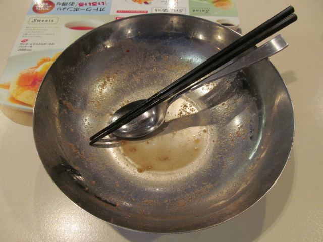 ガストピリ辛冷やしタンタン麺を完食完飲