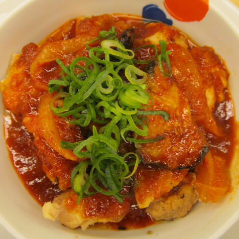 松屋鶏の甘辛味噌定食2017大盛賞味サムネイル