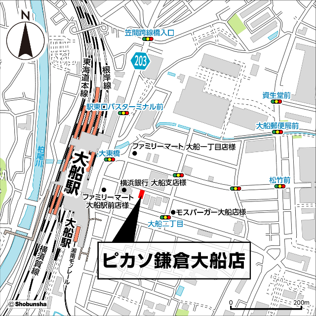 ピカソ鎌倉大船店地図20180531