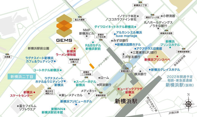 ジェムズ新横浜地図20180725