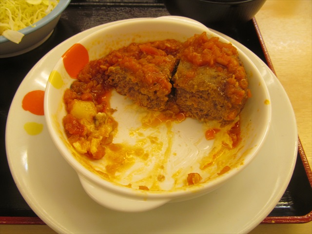 matsuya_tomato_fondue_sauce_beef_hamburger_steak_set_meal_20190423_106