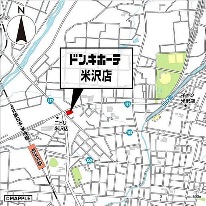 ドンキホーテ米沢店_地図_1205_20220916