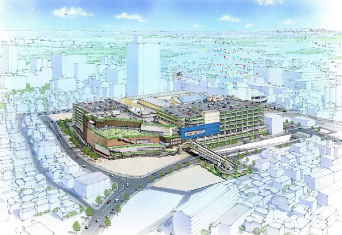 所沢駅西口開発計画_鳥瞰イメージ_1205_20221028