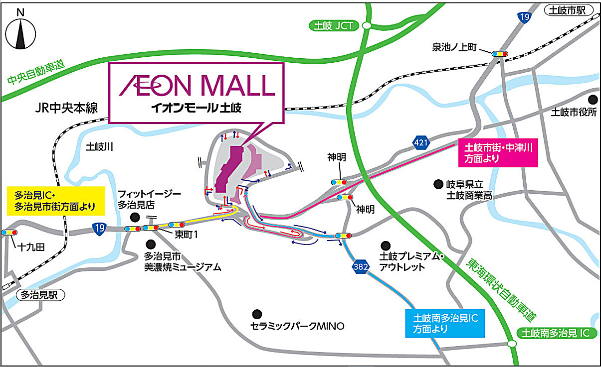 イオンモール土岐 施設概要、フロアマップ、地図 | Yさまは自由人