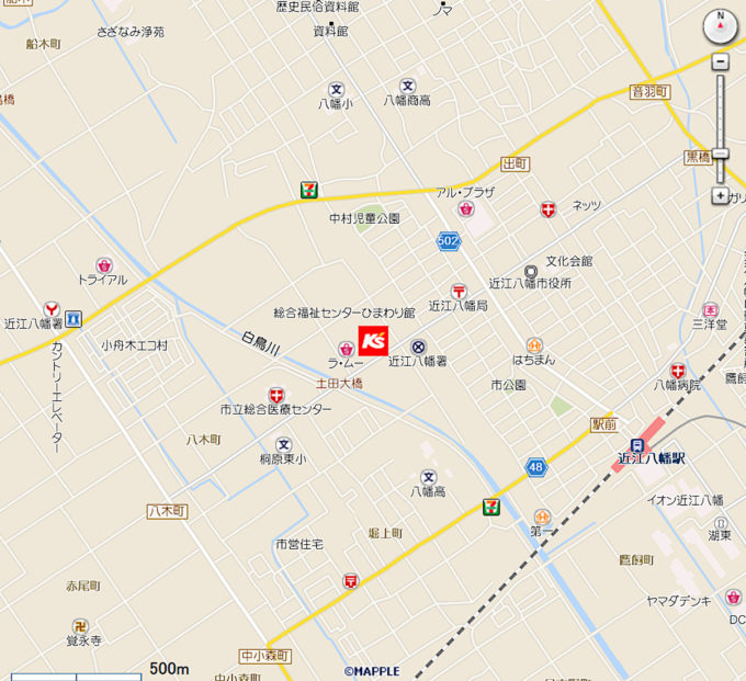 ケーズデンキ近江八幡店新店舗地図_1205_20230523