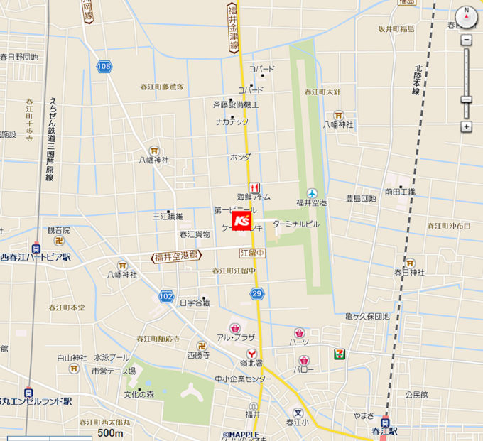 ケーズデンキ福井空港前店地図_1205_20230723