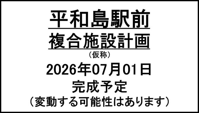 平和島駅前複合施設計画仮称20260701完成予定アイキャッチ1280
