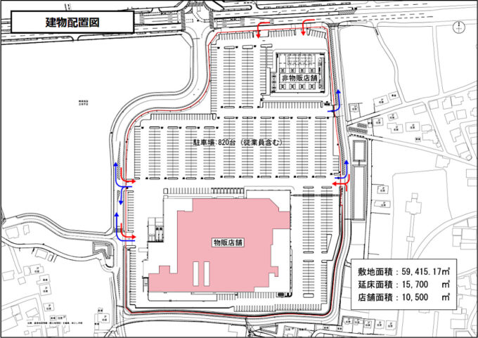 コストコ南アルプス倉庫店_建物配置図_1205_20240706