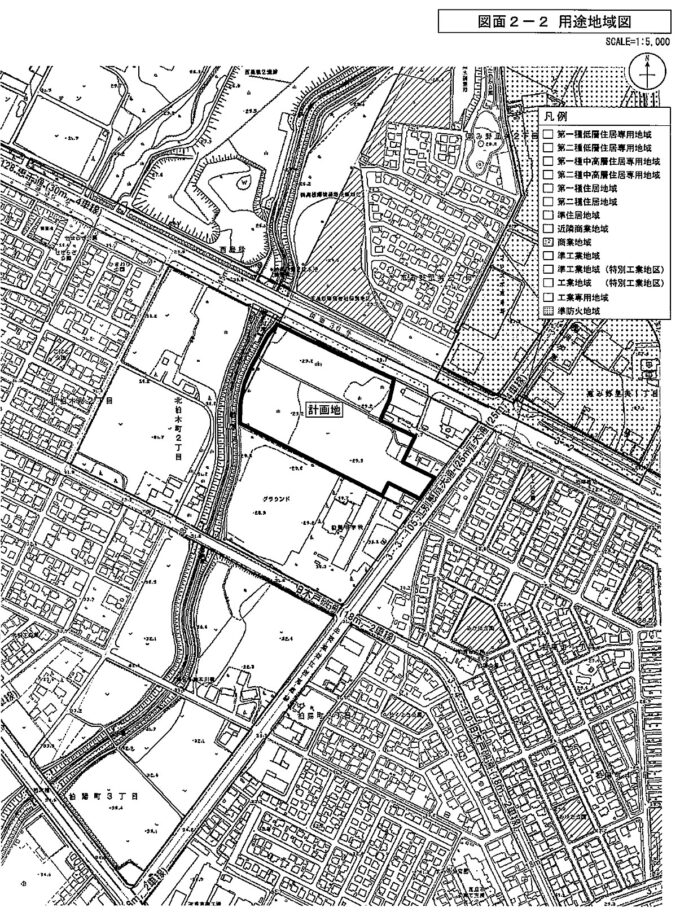 コメリヤマダ恵庭店仮称_用途地域図_1205_20240729