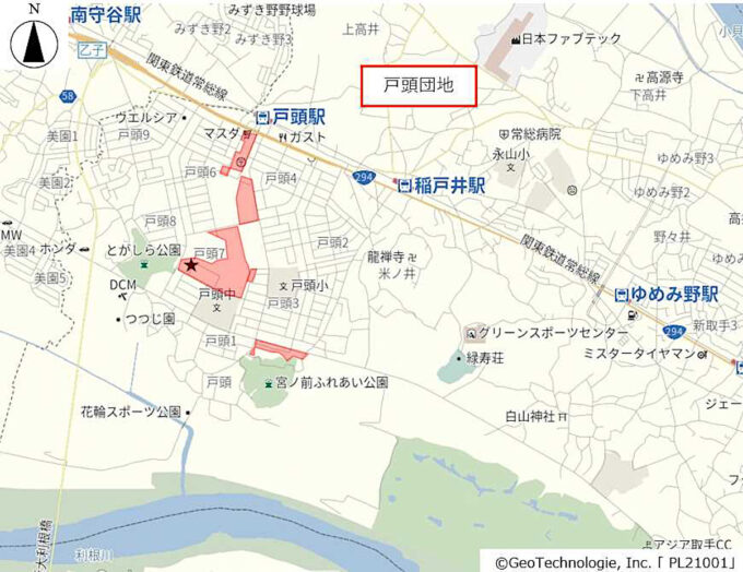 フォレストモール取手戸頭仮称_広域地図_1205_20250808