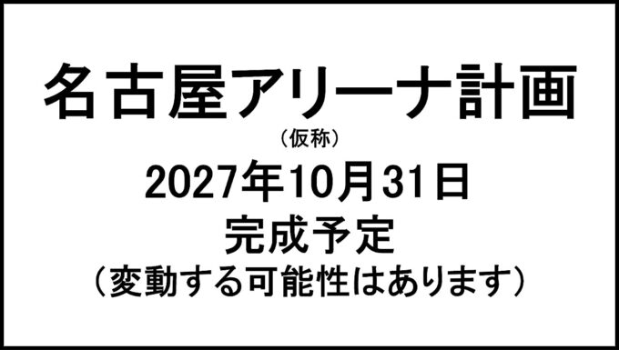 名古屋アリーナ計画仮称20271031完成予定アイキャッチ1280