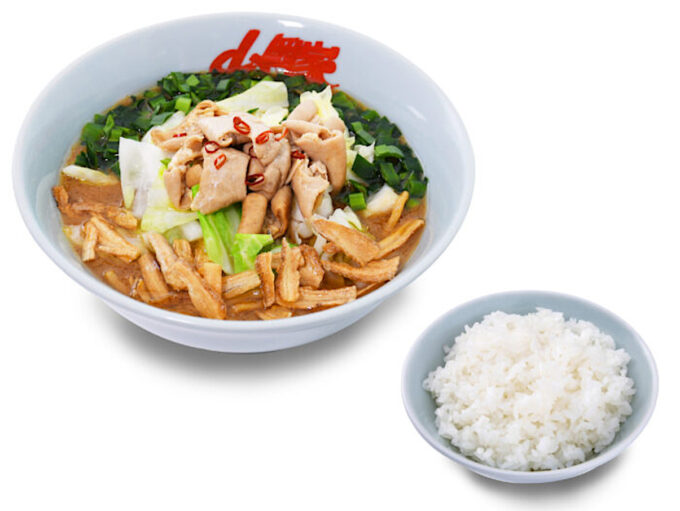山岡家スタミナもつ醤油ラーメン2025_半ライスセット_1205_20250730