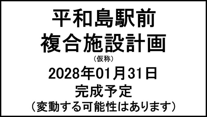 平和島駅前複合施設計画仮称20280131完成予定アイキャッチ1280