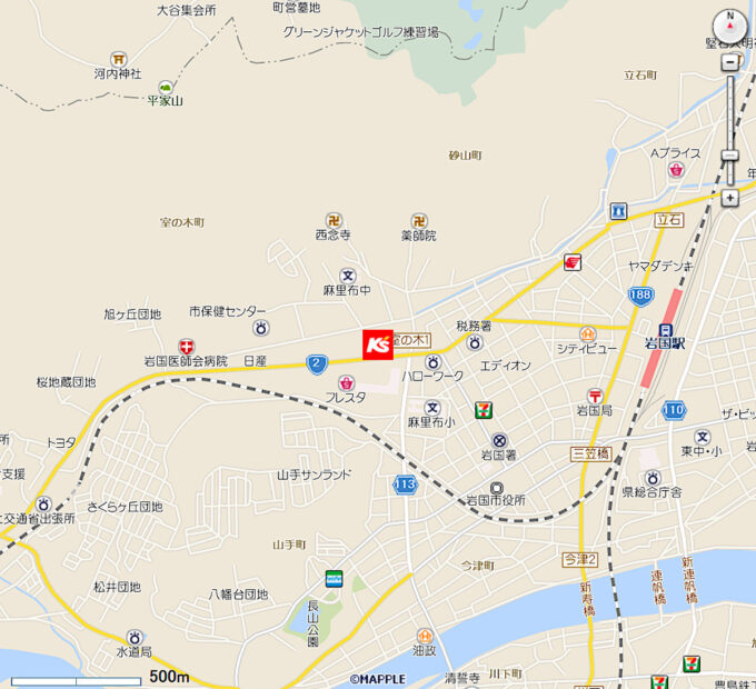 ケーズデンキ岩国店_地図_1205_20250818
