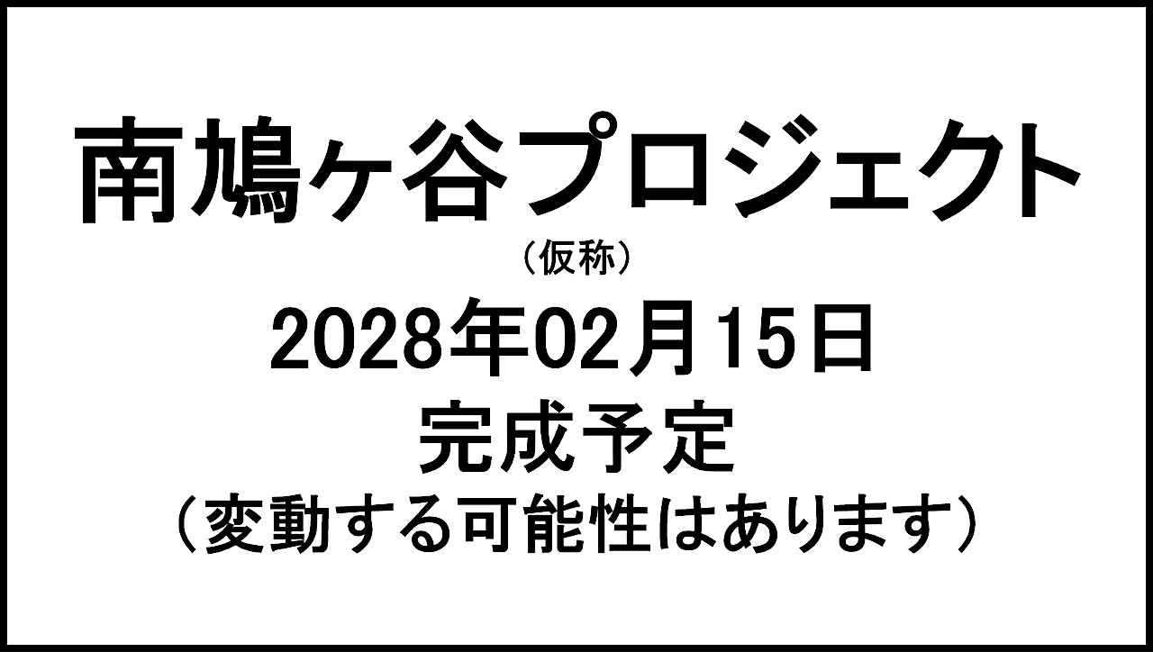 南鳩ヶ谷プロジェクト仮称20280215完成予定アイキャッチ1280