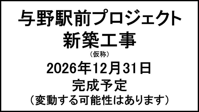 与野駅前プロジェクト新築工事仮称20261231完成予定アイキャッチ1280