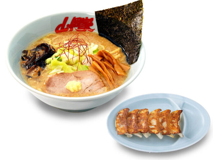 山岡家濃厚白みそとんこつラーメン2025_餃子セット_1205_20251005