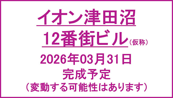 イオン津田沼12番街ビル仮称20260331完成予定アイキャッチ1280