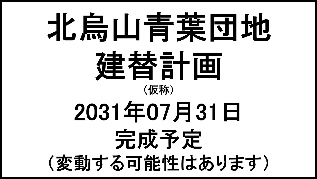 北烏山青葉団地建替計画仮称20310731完成予定アイキャッチ1280
