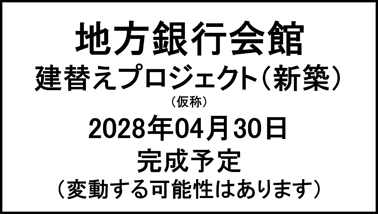 地方銀行会館建替えプロジェクト新築仮称20280430完成予定アイキャッチ1280